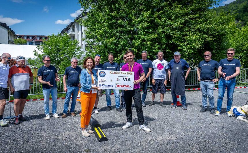 Chèque de Chf 40’000.- pour l’Association VIA